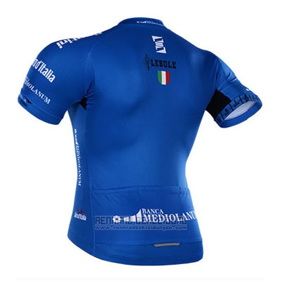 2015 Fahrradbekleidung Giro D'italien Blau Trikot Kurzarm und Tragerhose